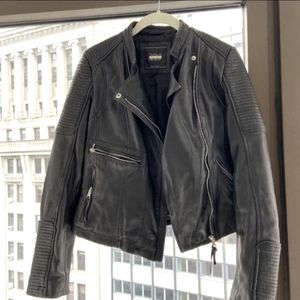 Zara Trafaluc Quilted Leather moto Jacket
